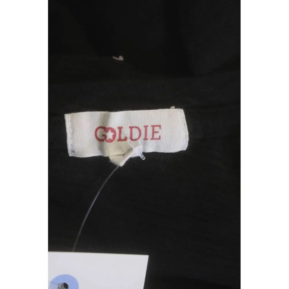 Goldie Womens Short Sleeve Solid Round Neck T Shirt Black Size XS - Picture 4 of 6